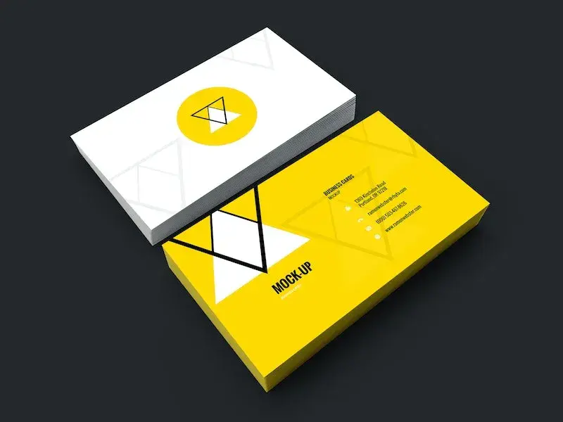 Business card mockup