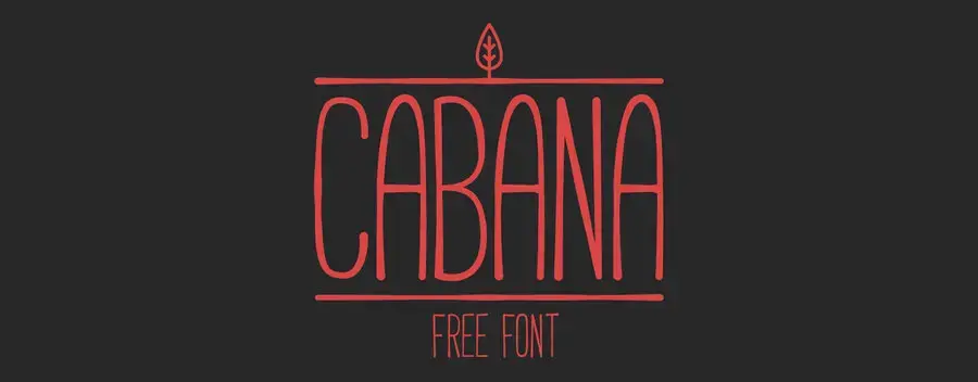 CABANA /// Free Font par Adrien Coquet