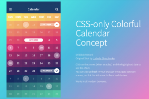 Calendriers HTML CSS Javascript