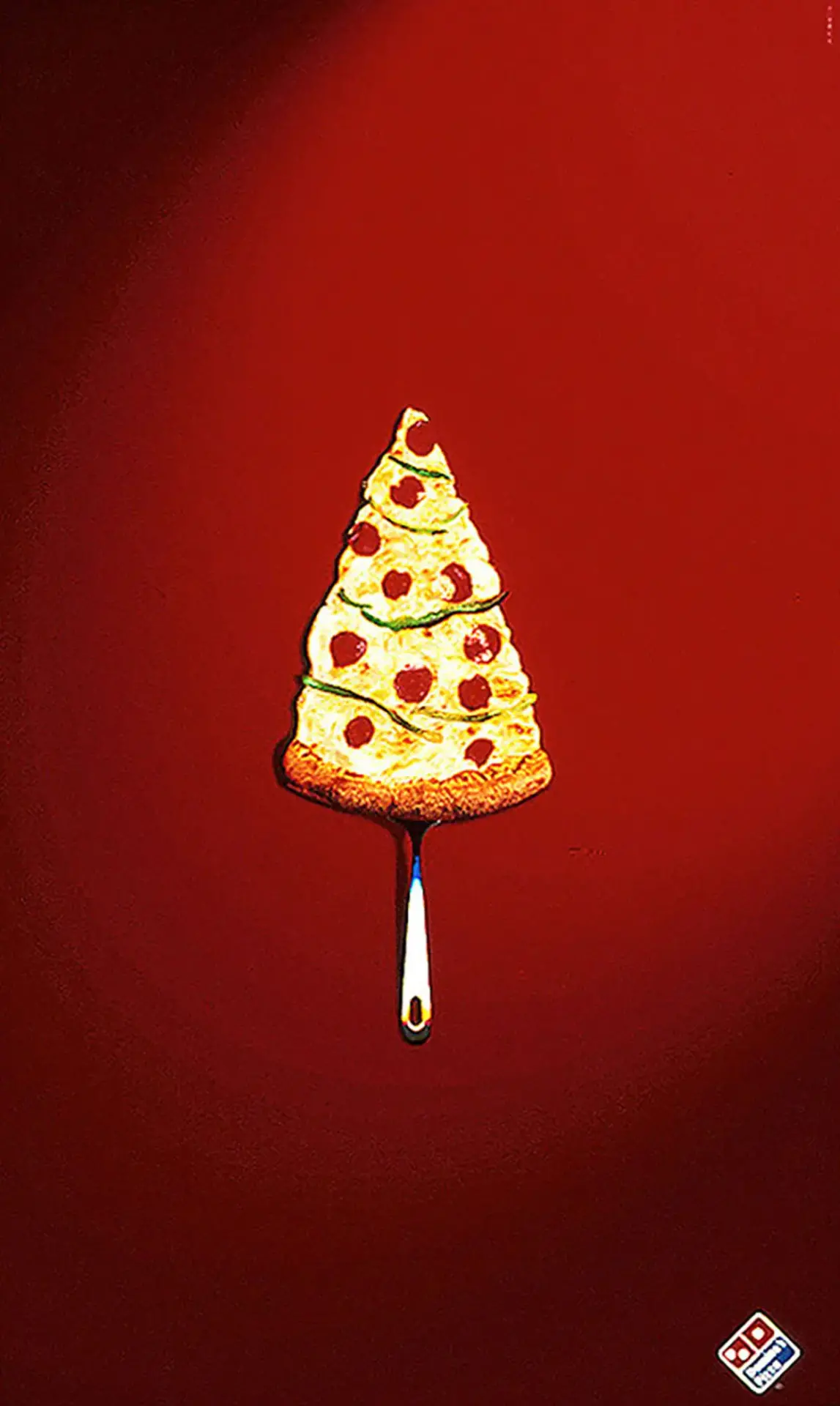Campagne publicite print noel dominos pizza