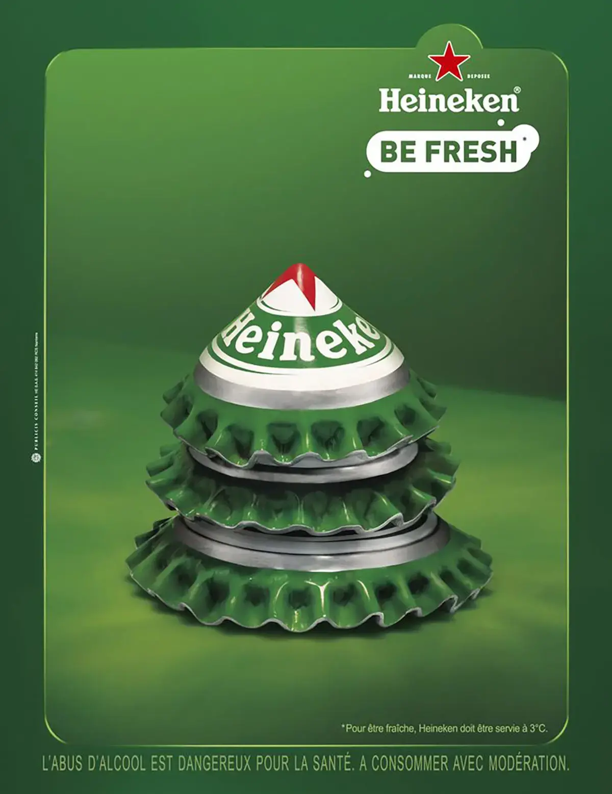 Campagne publicite print noel heineken