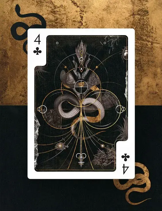 4 of Clubs Deck Design for Playing Arts par Adam R. McCausland