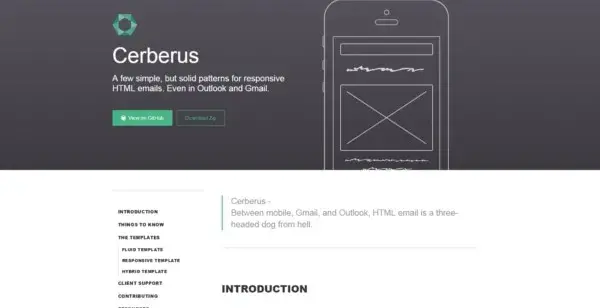 Cerberus template email