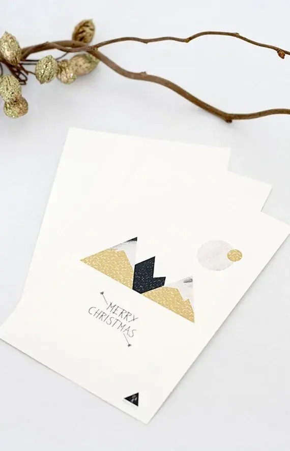 Christmas card mountain