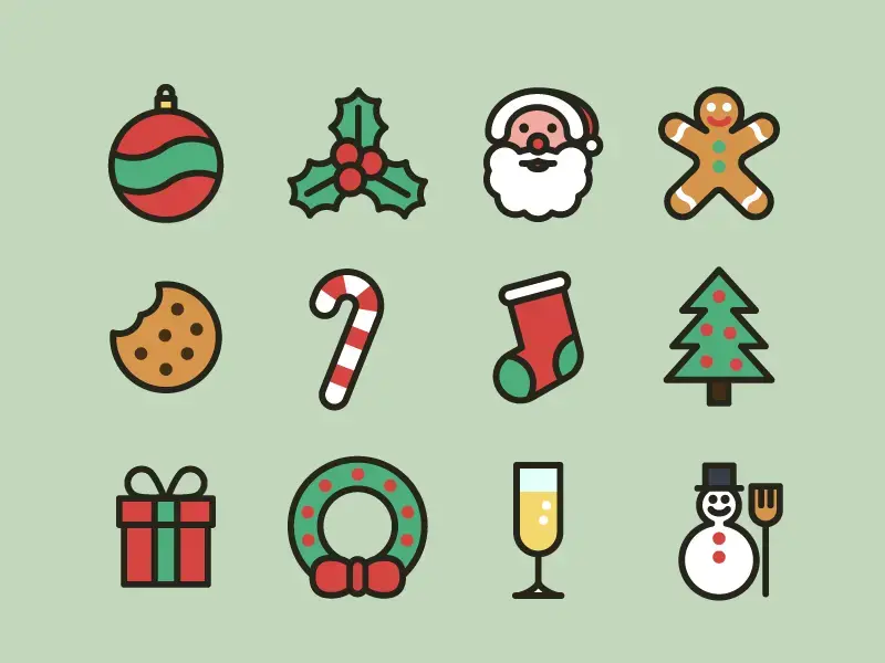 Christmas icons