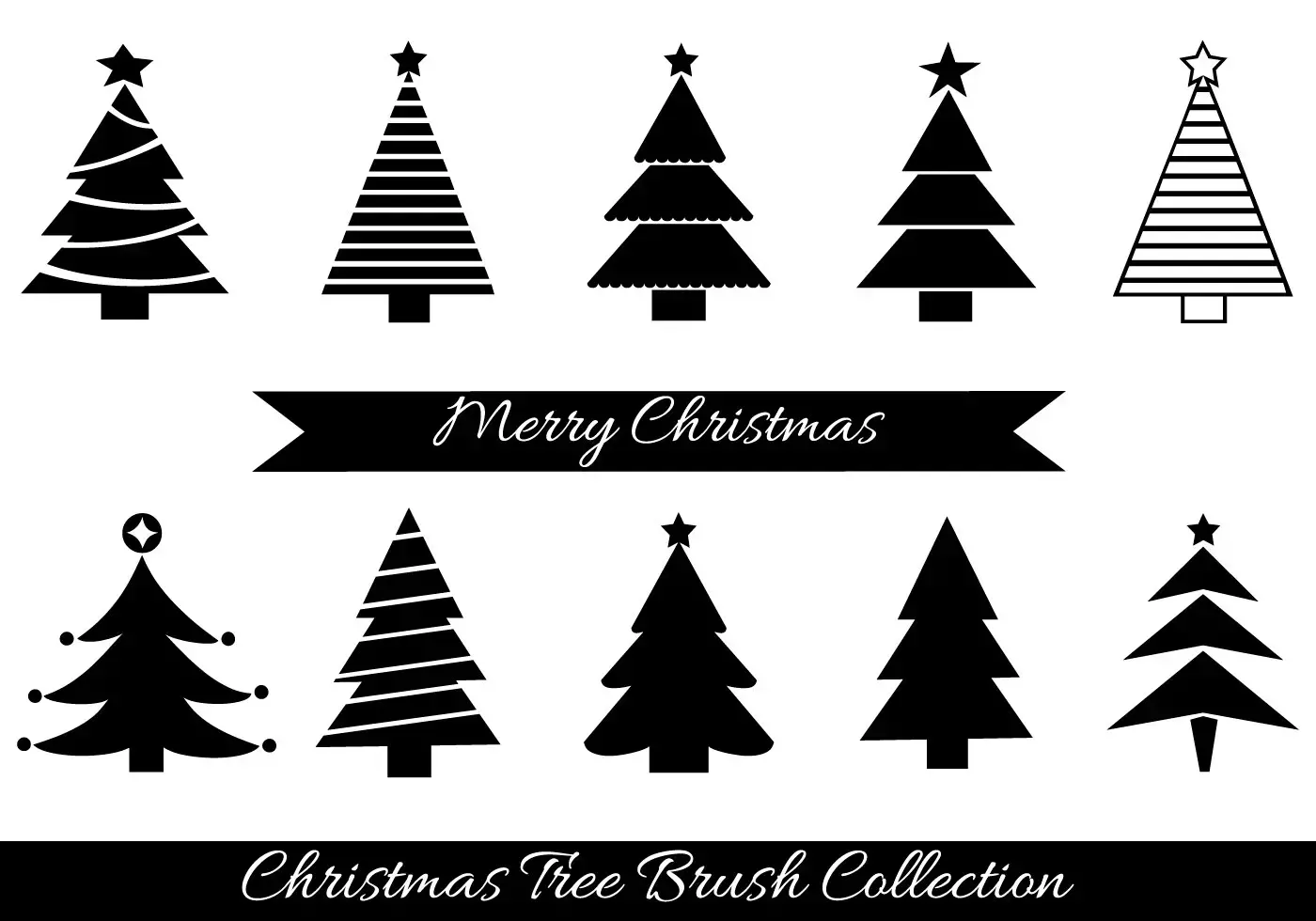 Christmas tree brushes