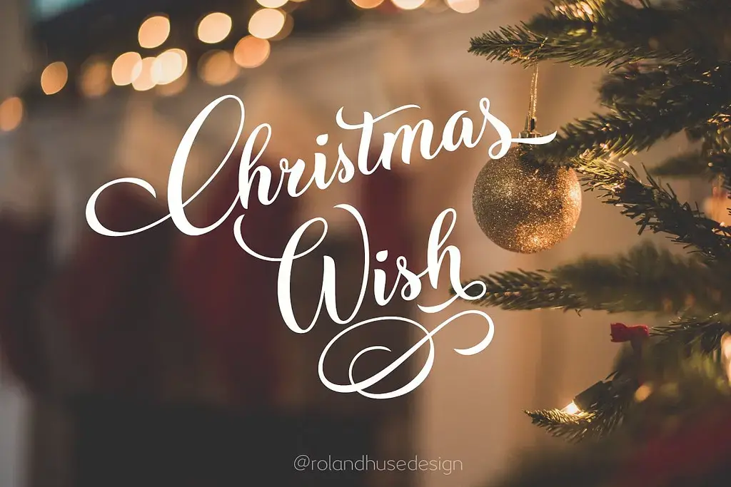 Christmas wish font