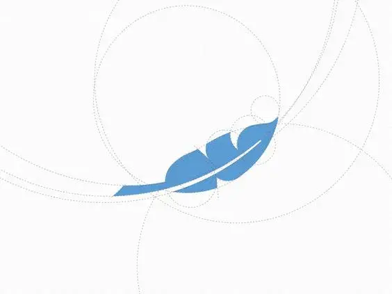 Circle logo Feather Icon par TIE A TIE by Aiste brand designer