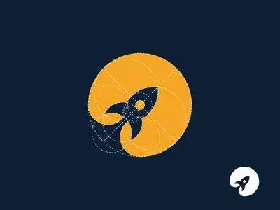 Circle logo Rocket Logo par Liutauras Plioplys
