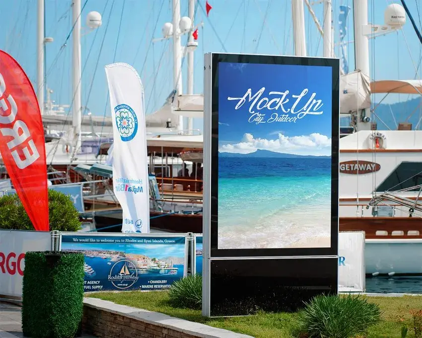City light poster outdoor advert