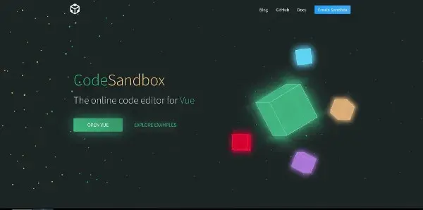 Codesandbox home