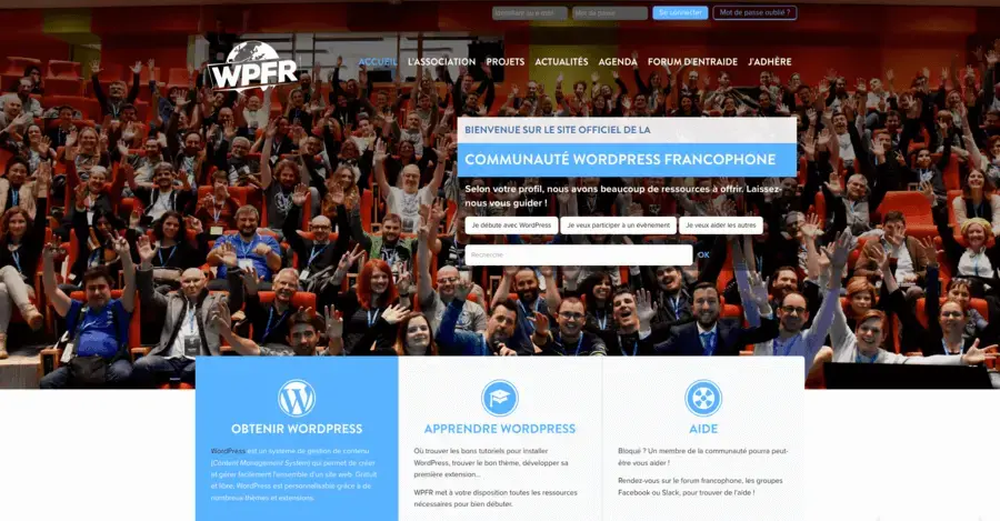 Communaute francophone wordpress