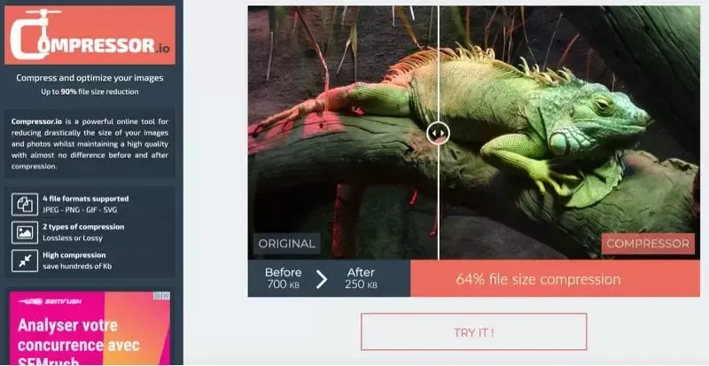 Outils d'optimisation d'images