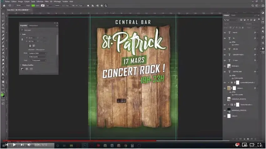 Concert rock tutoriel photoshop st patrick