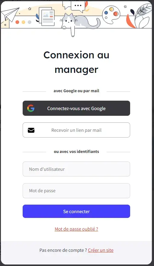 Connexion sans mot de passe