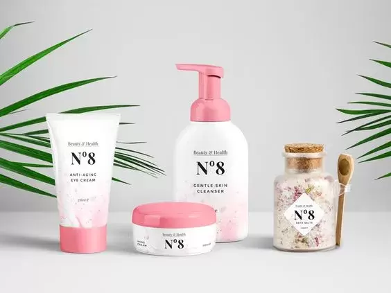 Cosmetics packaging mockup