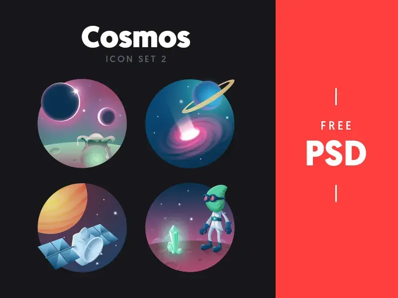 Cosmos icon set2