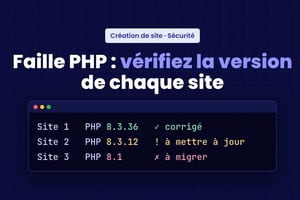 Couverture faille php verifier version