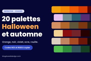 Couverture palettes couleurs halloween automne