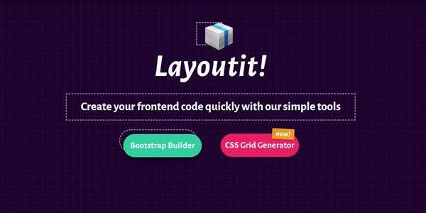 Layoutit! Créez vos grilles web en CSS et vos templates Bootstrap en ligne