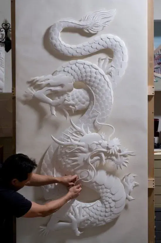 Animated and alive paper sculpture par Jeff Nishinaka