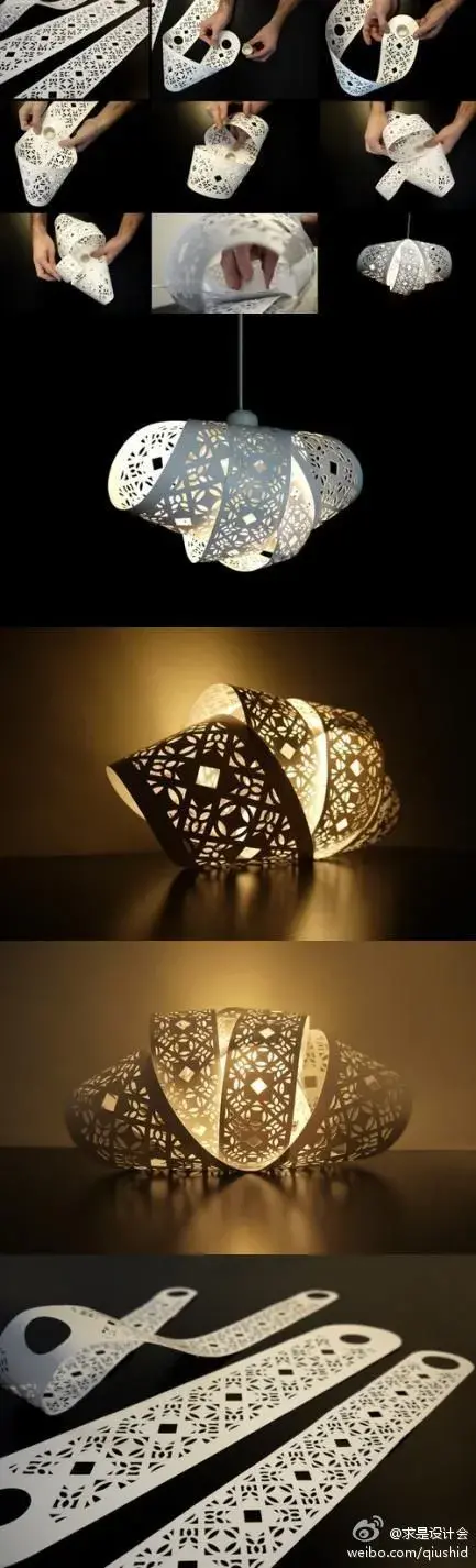 DIY Paper Cut Lampshades