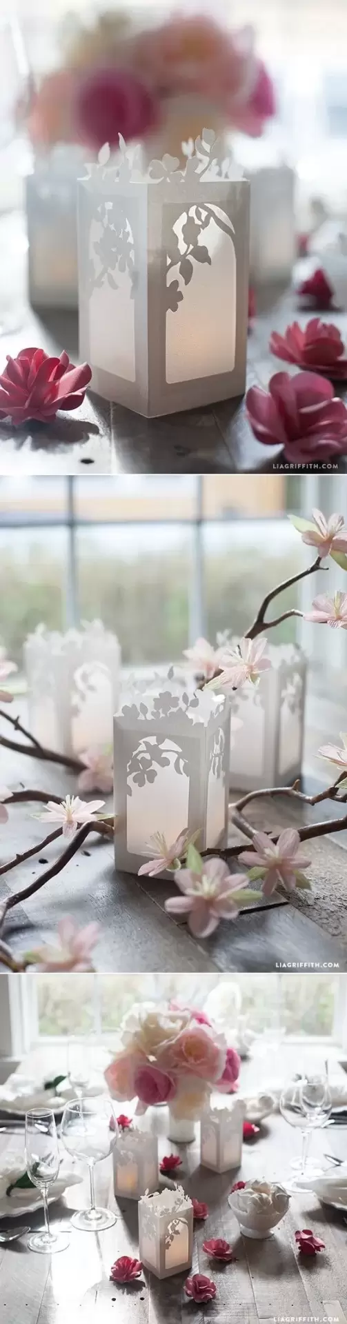 Spring in Bloom Paper Lanterns par Lia Griffith