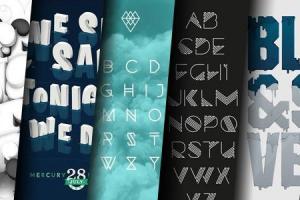 30 créations autour de la typographie et du graphisme