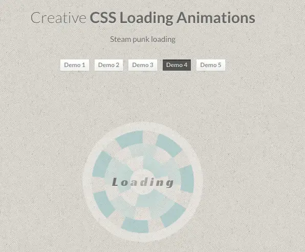 Creative css loading animations