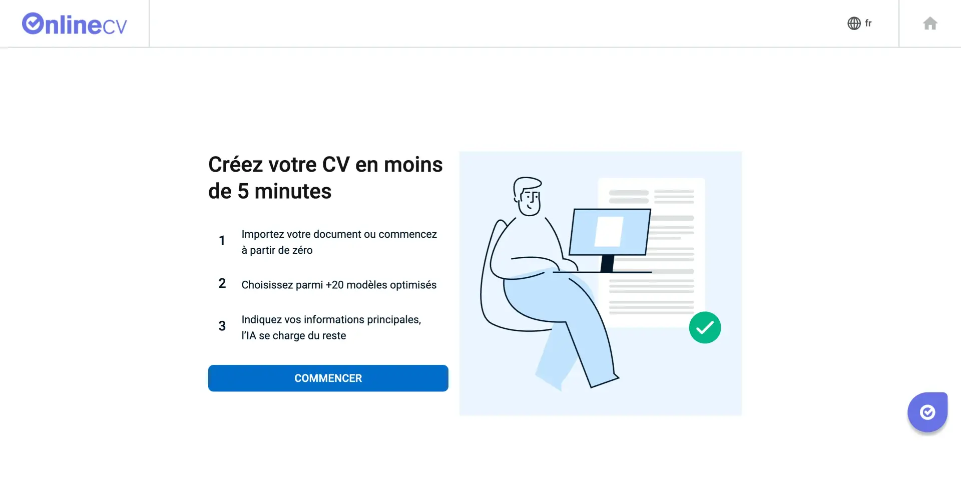 Creer cv ia onlinecv