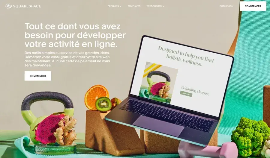 Créer un site avec squarespace