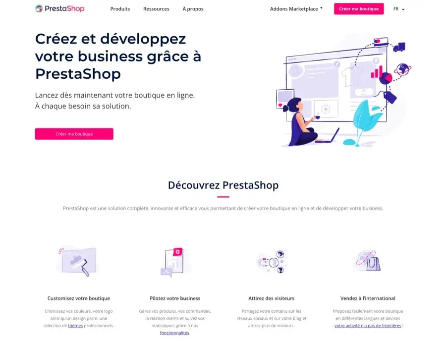 Creer une boutique en ligne avec prestashop