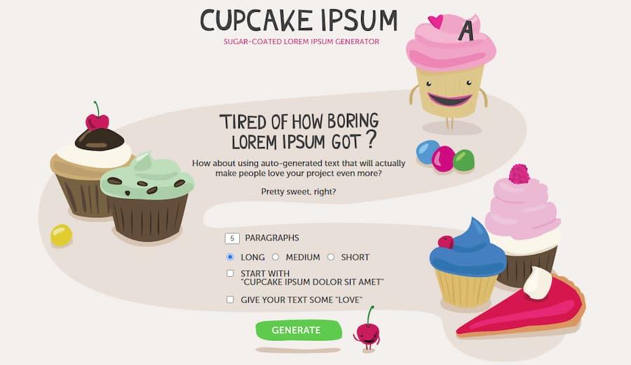 Cupcake ipsum