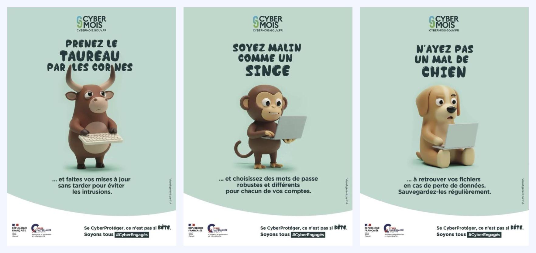 Cybermois 2026 affiches reflexes