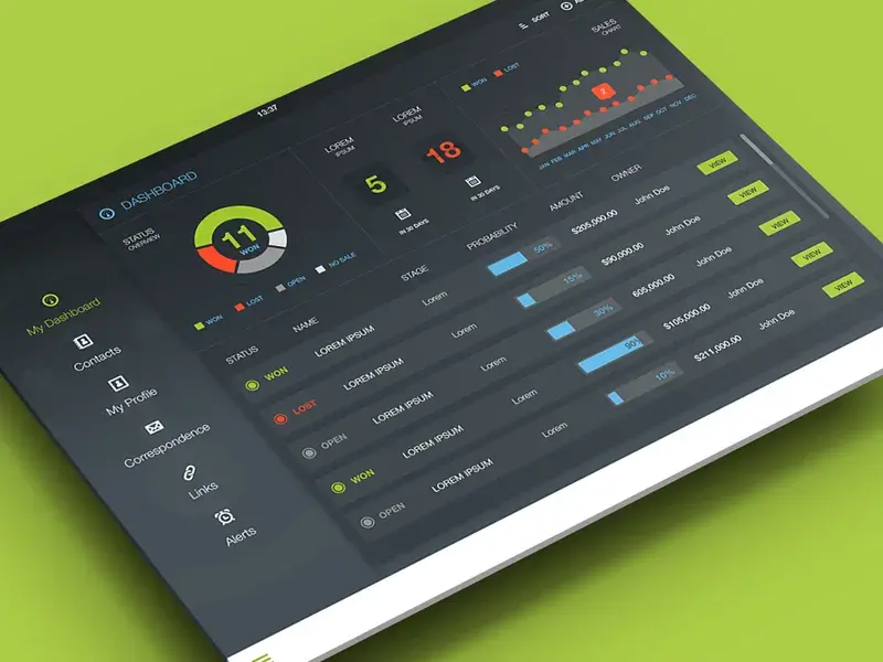 Dashboard ipad sm