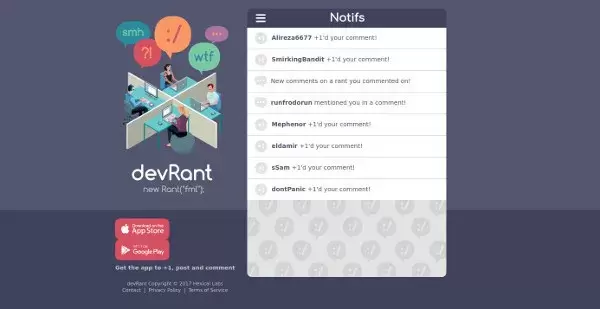 Devrant mobile