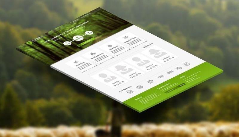 Eco green landing page