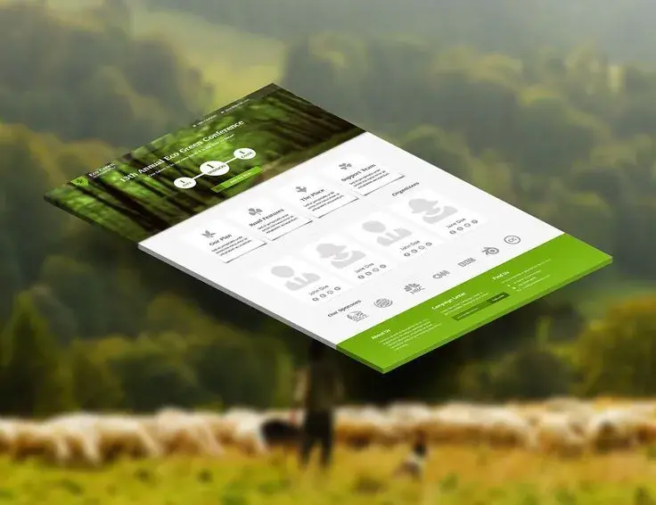 Eco green landing page