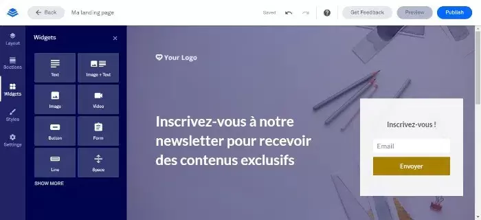 Editeur leadpages