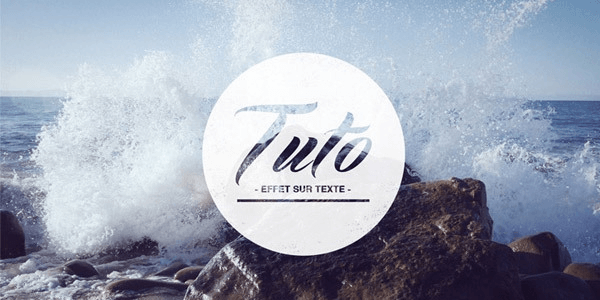 Effet typo masques photoshop illustration