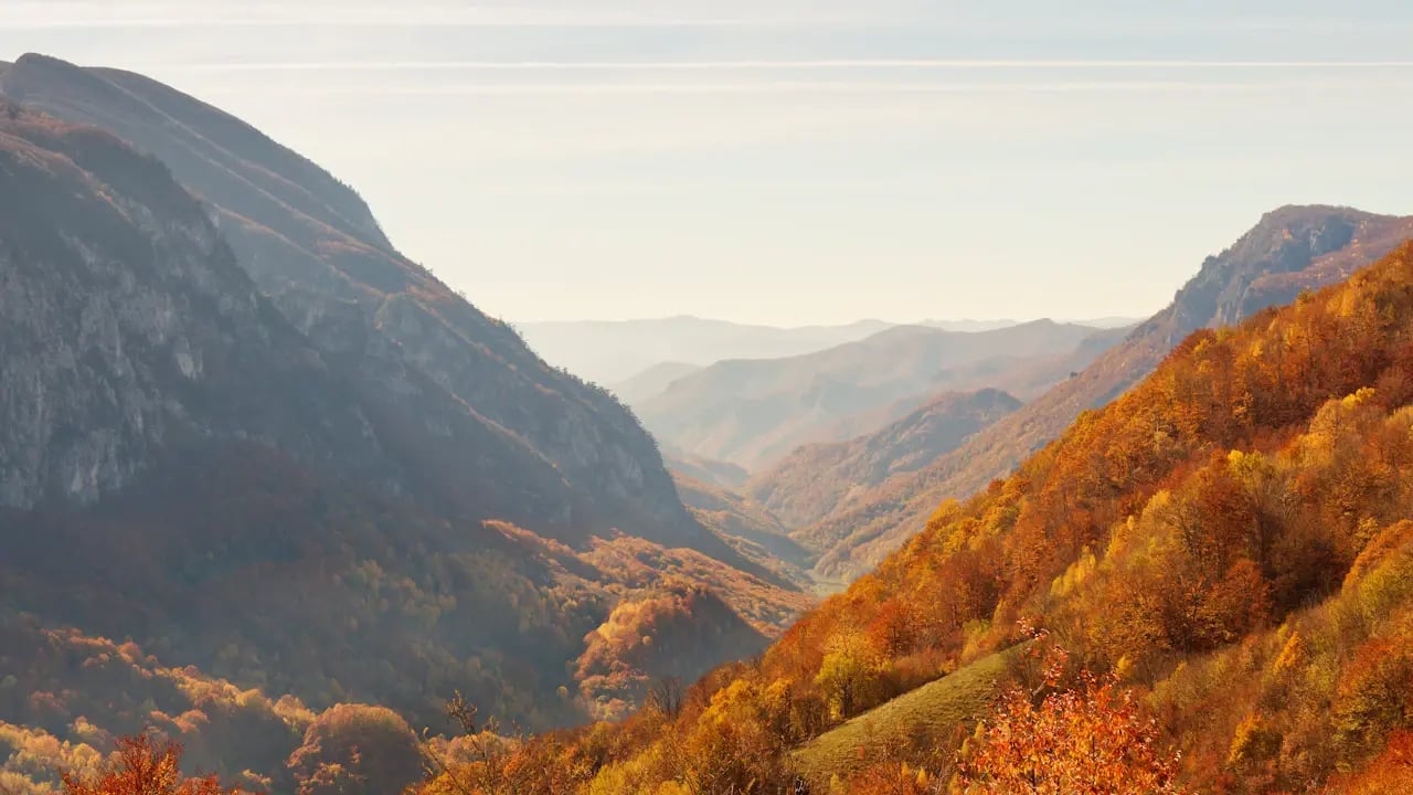 Fond d’écran automne PC : vallée d’automne