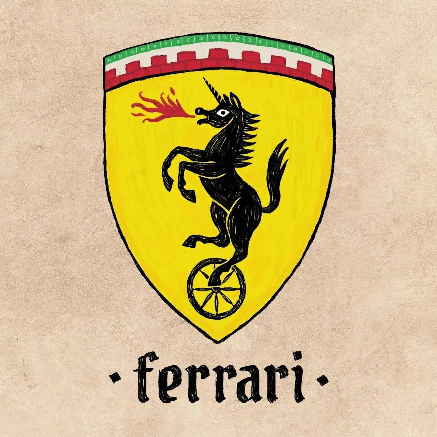 Blogduwebdesign inspiration logos modernes medival ferrari