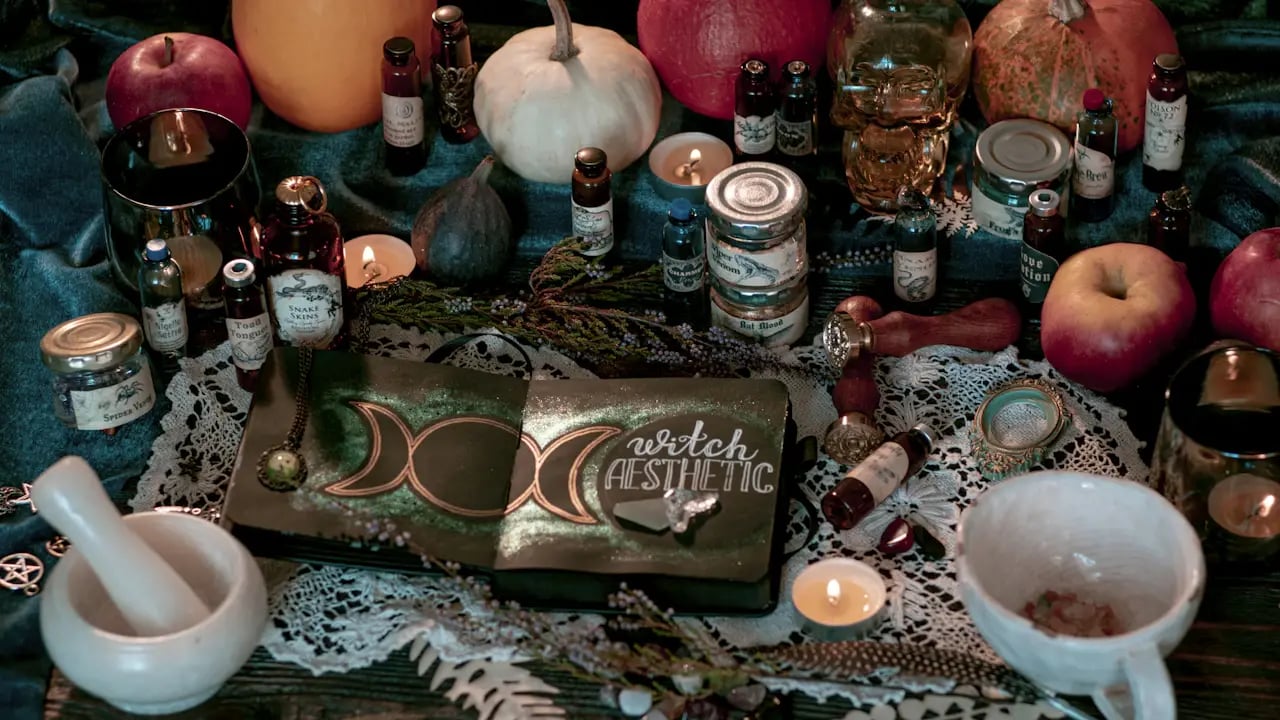 Fond d’écran Halloween PC : table de sorcière