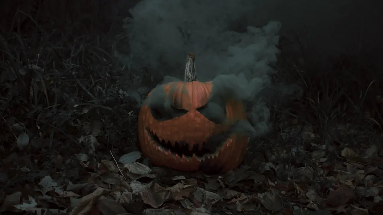 Fond d’écran Halloween PC : citrouille fumante