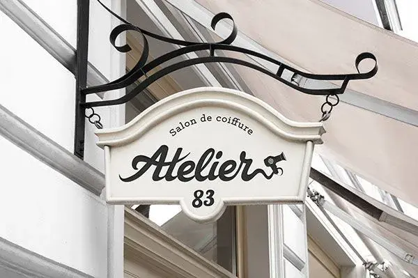 Projet enseigne signalétique Enseigne salon de coiffure