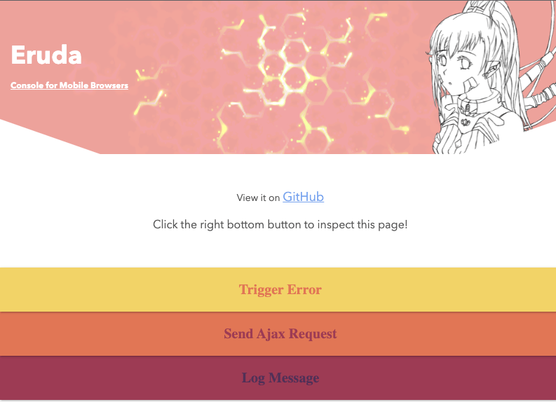 Eruda : une console pour analyser les applications web sur mobile