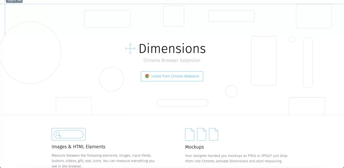 Extension dimensions page d accueil