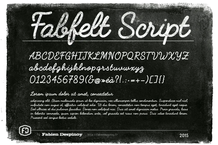 Fabfelt script – Free font par Despinoy Fabien