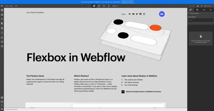 Flexbox webflow