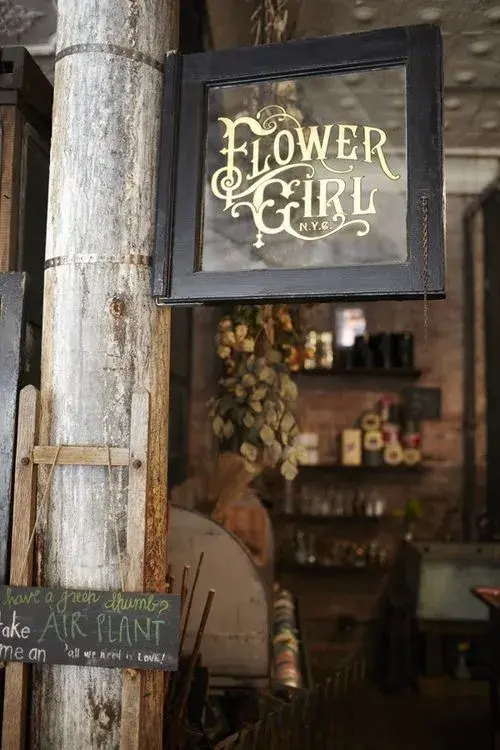 Projet enseigne signalétique Flower girl